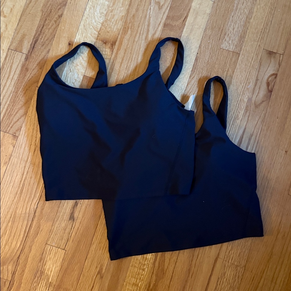 Black Crop Tops sports bra